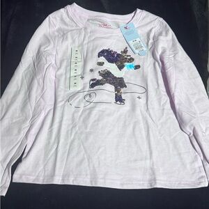 Girls' Pink Sequin Unicorn Long Sleeve Shirt Medium by cat and jack!